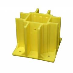 Osha Compliant Safety Boot Guardrail Base - Case of 24